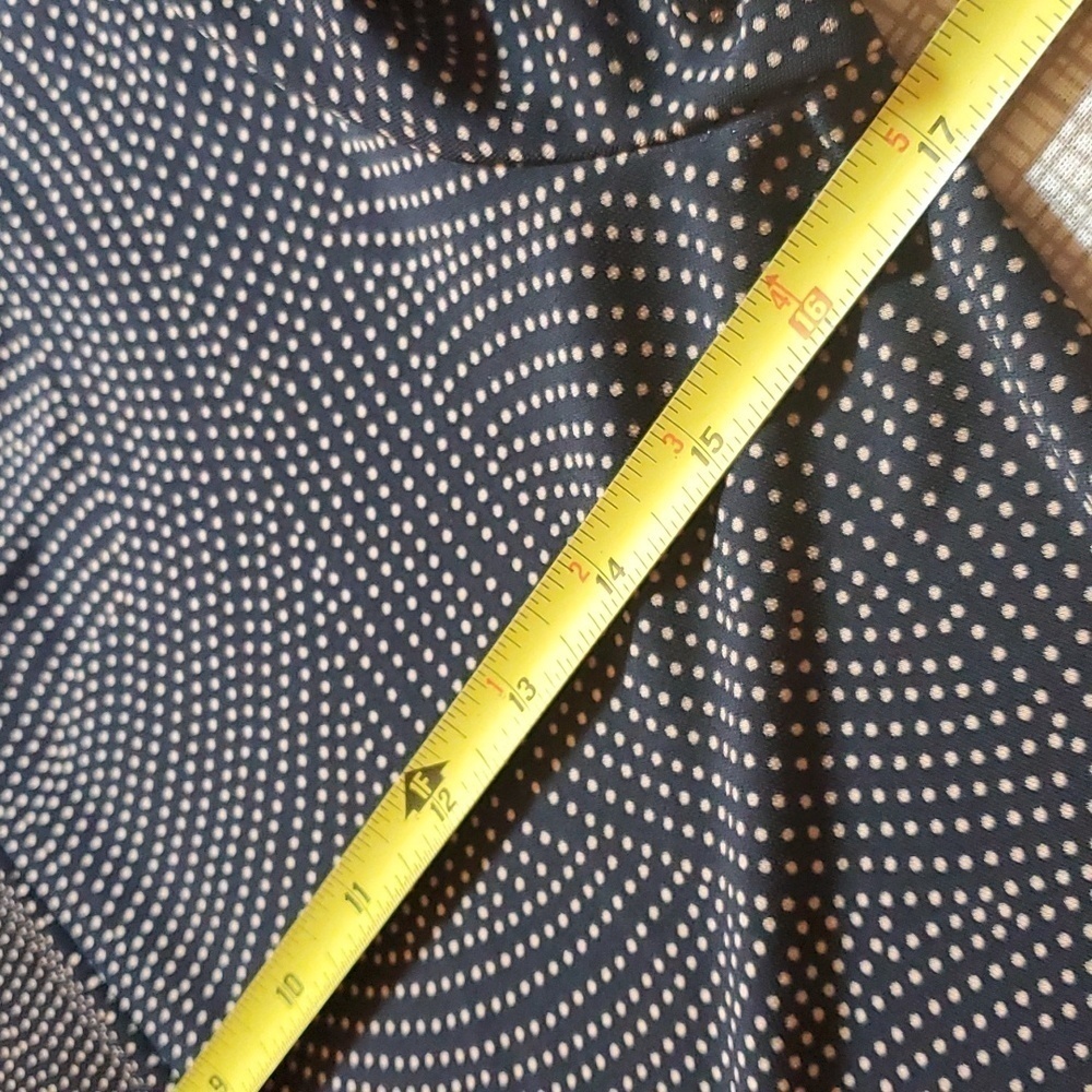 Ann Taylor Black Dotted Midi Dress Size 2 Long Sleeve Work Business Office Fall - Picture 8 of 11